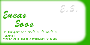 eneas soos business card